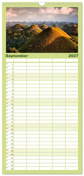 Produktbild: Familienplaner 2027 - Magische Natur - Unsere sch&ouml;ne Welt mit 5 Spalten (Wandkalender, 21 x 45 cm) CALVENDO