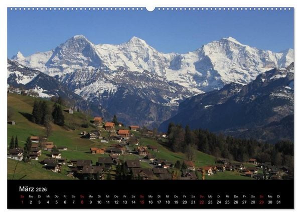 Produktbild: Berner Oberland (Wandkalender 2026 DIN A2 quer), CALVENDO Monatskalender