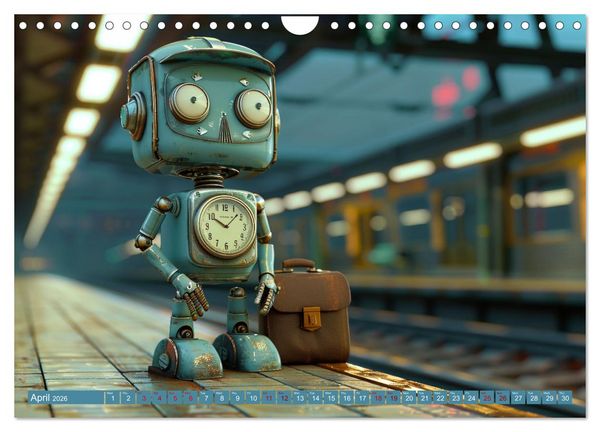 Produktbild: Robots Are Just People Too (Wall Calendar 2026 DIN A4 landscape), CALVENDO 12 Month Wall Calendar