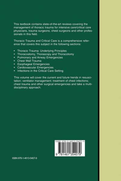 Produktbild: Thoracic Trauma and Critical Care