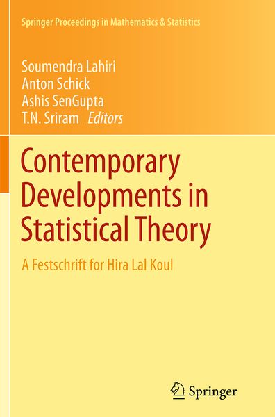 Produktbild: Contemporary Developments in Statistical Theory