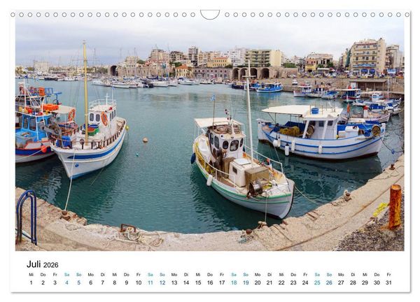Produktbild: Die Insel Kreta - St&auml;dte, Schluchten und Meer (Wandkalender 2026 DIN A3 quer), CALVENDO Monatskalender
