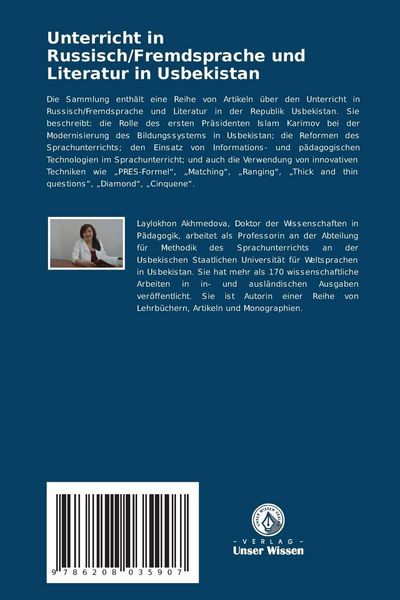 Produktbild: Unterricht in Russisch/Fremdsprache und Literatur in Usbekistan