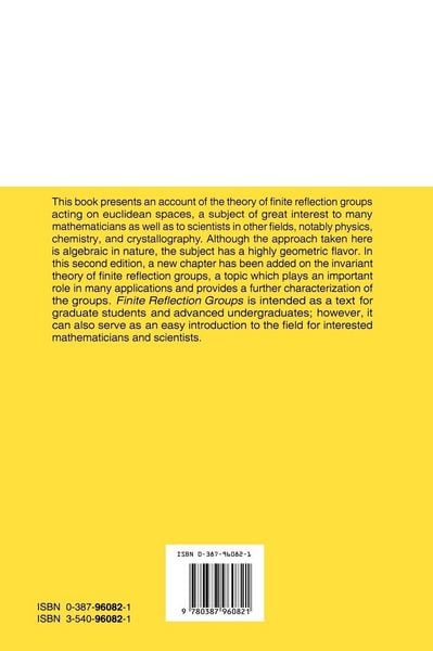 Produktbild: Finite Reflection Groups