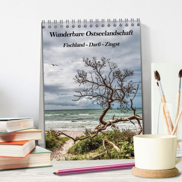 Produktbild: Wunderbare Ostseelandschaft Fischland-Dar&szlig;-Zingst (Tischkalender 2026 DIN A5 hoch), CALVENDO Monatskalender