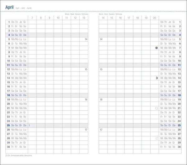 Produktbild: Monats-Taschenkalender, schwarz 2027