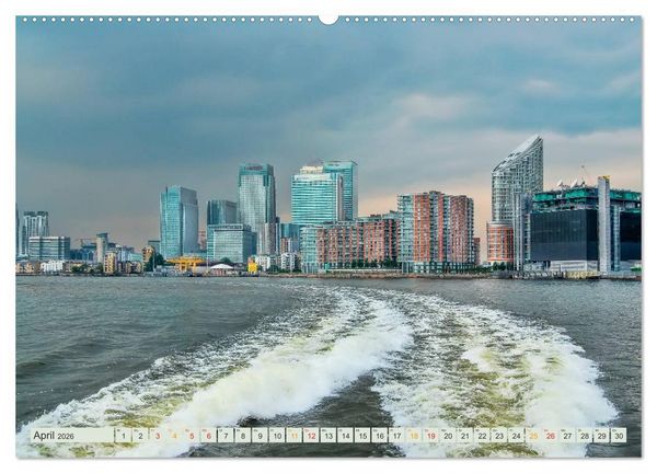 Produktbild: B&uuml;hne frei f&uuml;r London und die Themse (hochwertiger Premium Wandkalender 2026 DIN A2 quer), Kunstdruck in Hochglanz