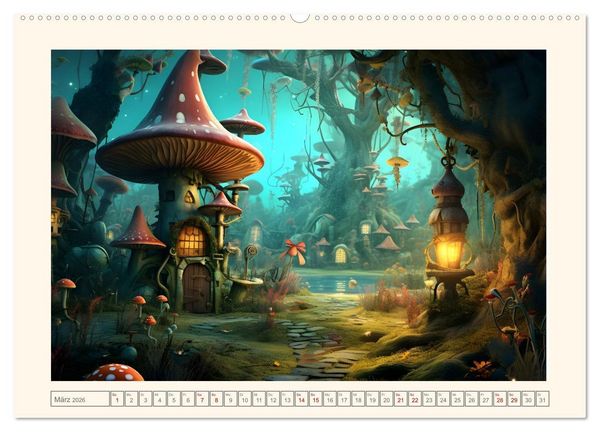 Produktbild: Fabelhafte fremde Welten (Wandkalender 2026 DIN A2 quer), CALVENDO Monatskalender