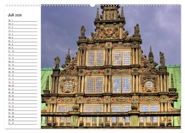 Produktbild: Bremen ganz nah (Wandkalender 2026 DIN A2 quer), CALVENDO Monatskalender