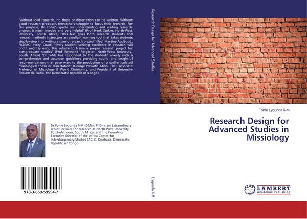 Produktbild: Research Design for Advanced Studies in Missiology