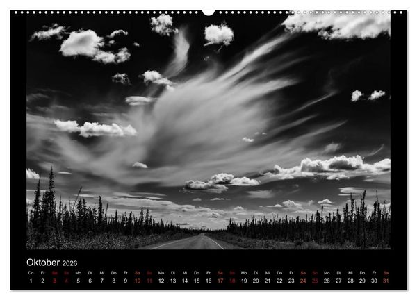 Produktbild: Soultouch - Schwarzwei&szlig; Landschaften, die die Seele ber&uuml;hren (hochwertiger Premium Wandkalender 2026 DIN A2 quer), Kunstdruck in Hochglanz