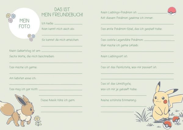 Produktbild: Pok&eacute;mon: Freundebuch - Gute Freunde bleiben ein Leben lang