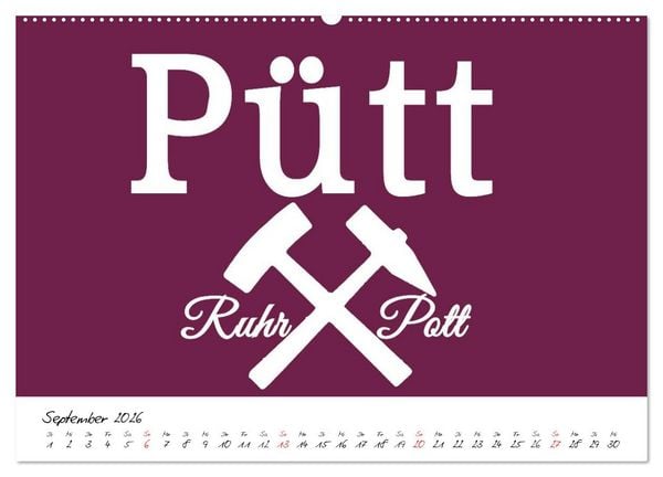 Produktbild: Ruhrpott Vokabeln (hochwertiger Premium Wandkalender 2026 DIN A2 quer), Kunstdruck in Hochglanz
