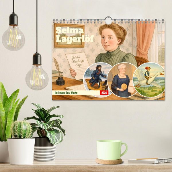 Produktbild: Selma Lagerl&ouml;f (Wandkalender 2026 DIN A4 quer), CALVENDO Monatskalender