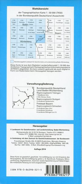 Produktbild: G&uuml;nzburg 1 : 50 000