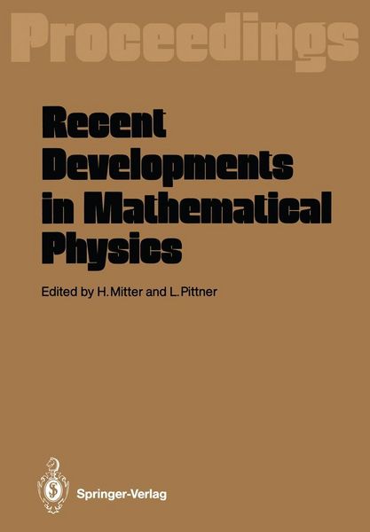 Produktbild: Recent Developments in Mathematical Physics