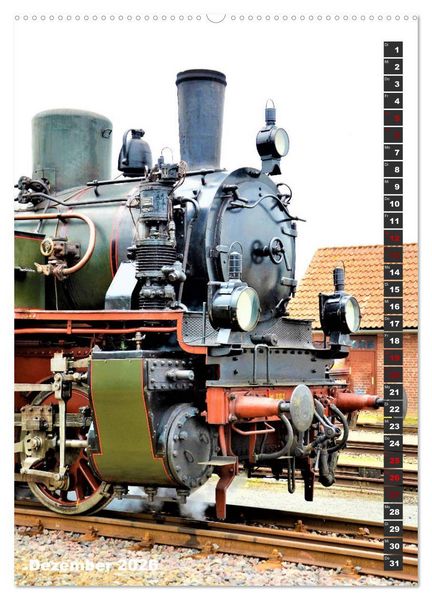 Produktbild: EISENBAHN - NOSTALGIE - 2026 (Wandkalender 2026 DIN A2 hoch), CALVENDO Monatskalender