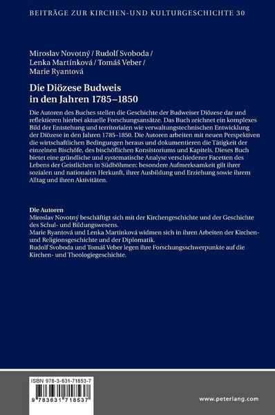 Produktbild: Die Di&ouml;zese Budweis in den Jahren 1785&ndash;1850