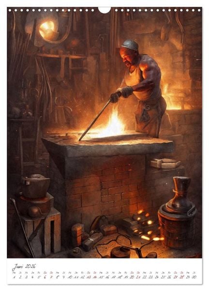 Produktbild: Dark Fantasy Art - Zeit der Helden (Wandkalender 2026 DIN A3 hoch), CALVENDO Monatskalender