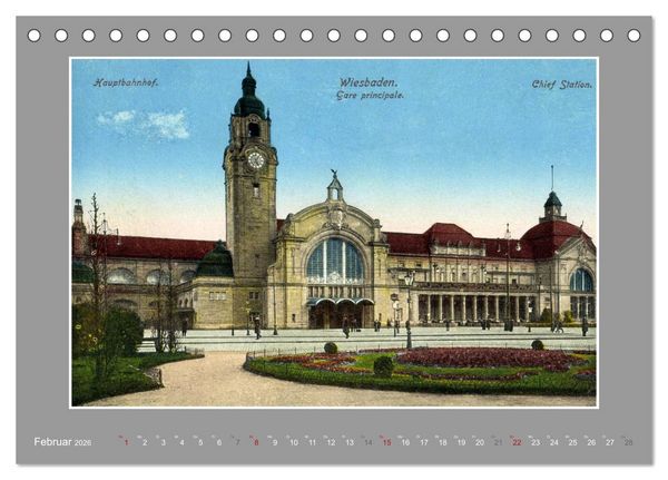Produktbild: Historische Bahnh&ouml;fe (Tischkalender 2026 DIN A5 quer), CALVENDO Monatskalender
