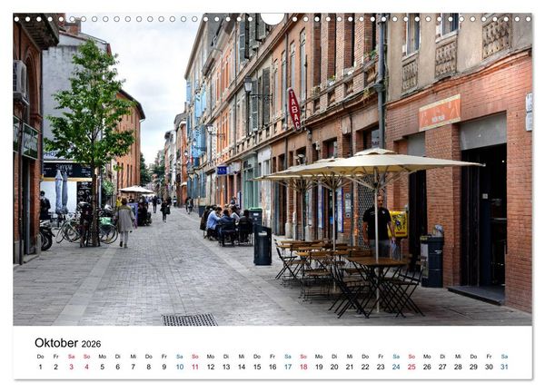 Produktbild: Frankreichs gro&szlig;e St&auml;dte - Toulouse (Wandkalender 2026 DIN A3 quer), CALVENDO Monatskalender