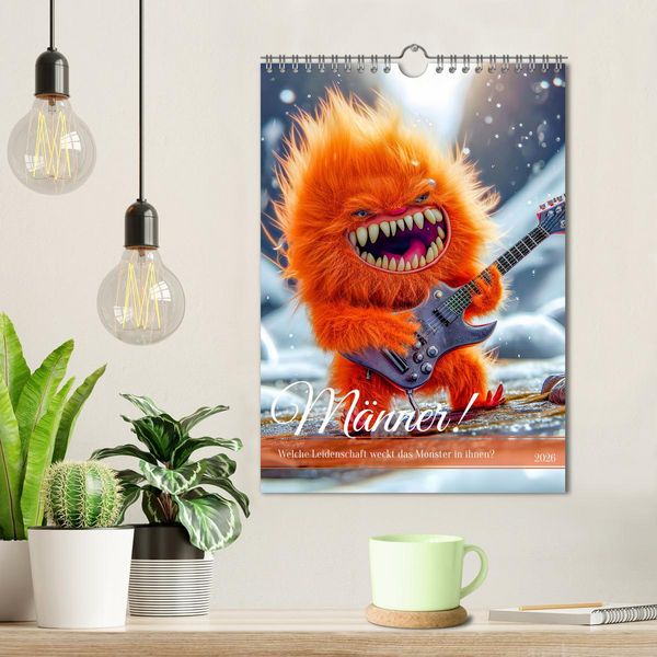 Produktbild: M&auml;nner! - Welche Leidenschaft weckt das Monster in ihnen (Wandkalender 2026 DIN A4 hoch), CALVENDO Monatskalender