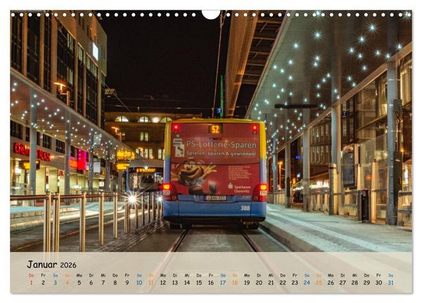 Produktbild: Nahverkehr in Chemnitz (Wandkalender 2026 DIN A3 quer), CALVENDO Monatskalender