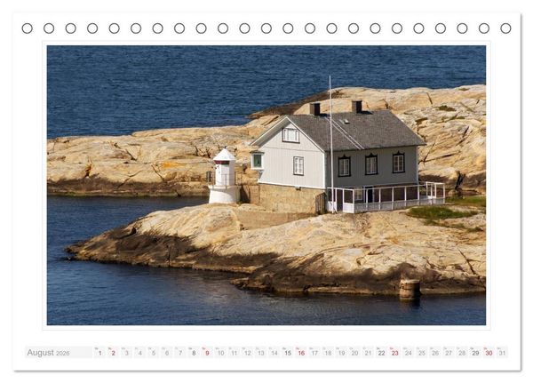 Produktbild: Bohusl&auml;n. Sk&auml;rhamn - R&ouml;nn&auml;ng - Marstrand (Tischkalender 2026 DIN A5 quer), CALVENDO Monatskalender