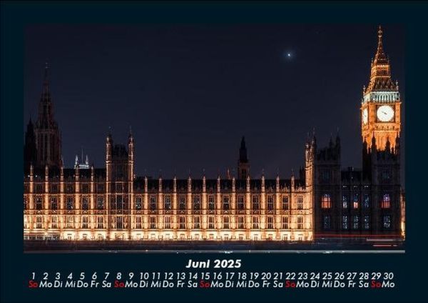 Produktbild: London 2025 Fotokalender DIN A5