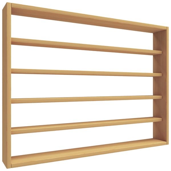 Produktbild: Holz Wandregal Wandvitrine Regal Deko Osado L