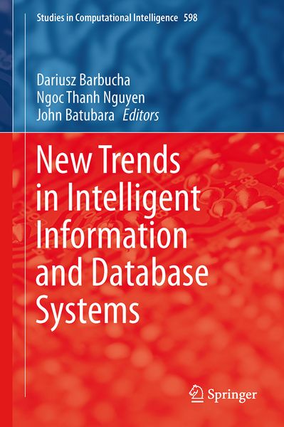 Produktbild: New Trends in Intelligent Information and Database Systems