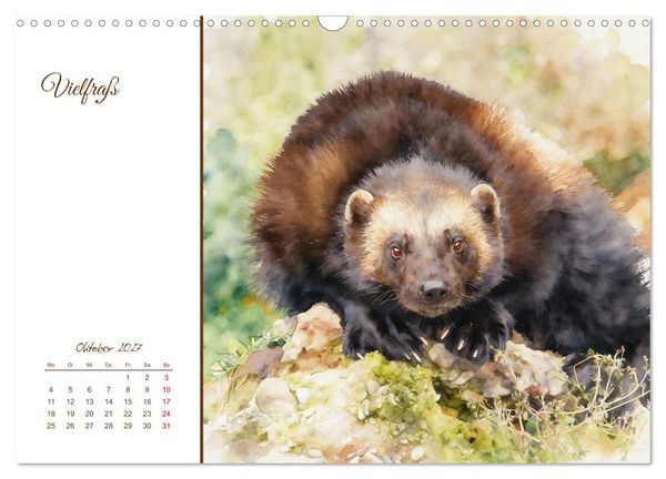 Produktbild: Tiere in Skandinaviens Wildnis (Wandkalender 2027 DIN A3 quer), CALVENDO Monatskalender