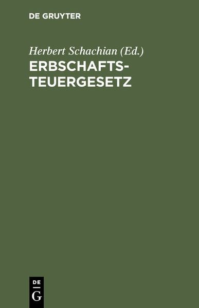 Produktbild: Erbschaftsteuergesetz