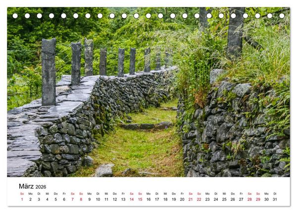 Produktbild: Valle Maggia - Entdecken Sie das Maggiatal im Tessin (Tischkalender 2026 DIN A5 quer), CALVENDO Monatskalender