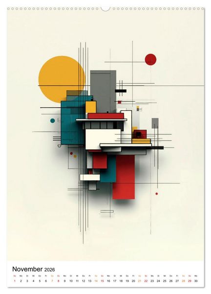 Produktbild: Bauhaus Re:Vision (hochwertiger Premium Wandkalender 2026 DIN A2 hoch), Kunstdruck in Hochglanz
