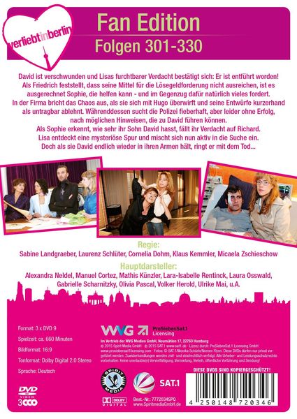 Produktbild: Verliebt in Berlin Box 11 &ndash; Folgen 301-330 [3 DVDs]
