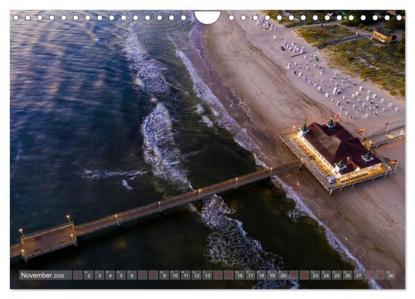 Produktbild: OSTSEEK&Uuml;STE Sehnsuchtsorte in Mecklenburg-Vorpommern (Wandkalender 2026 DIN A4 quer), CALVENDO Monatskalender