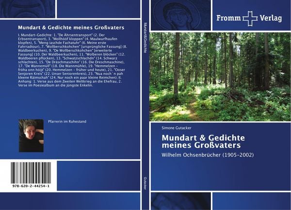 Mundart & Gedichte meines Großvaters, Taschenbuch von Simone Gutacker, Fromm Verlag, 9786202442541