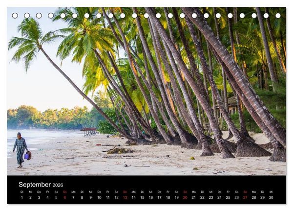 Produktbild: Myanmar - Eindr&uuml;cke (Tischkalender 2026 DIN A5 quer), CALVENDO Monatskalender