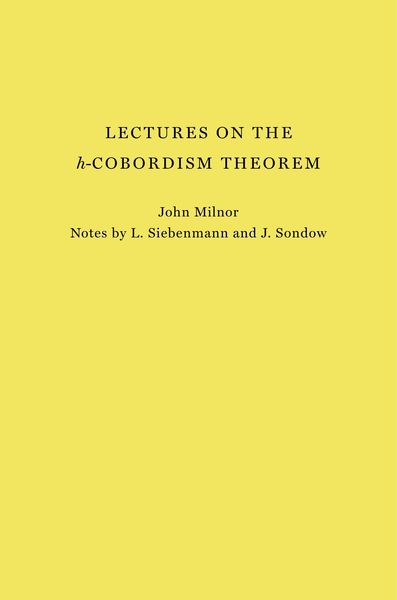 Produktbild: Lectures on the h-Cobordism Theorem