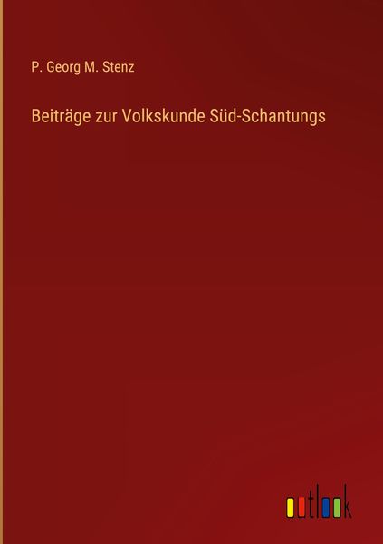 Produktbild: Beitr&auml;ge zur Volkskunde S&uuml;d-Schantungs