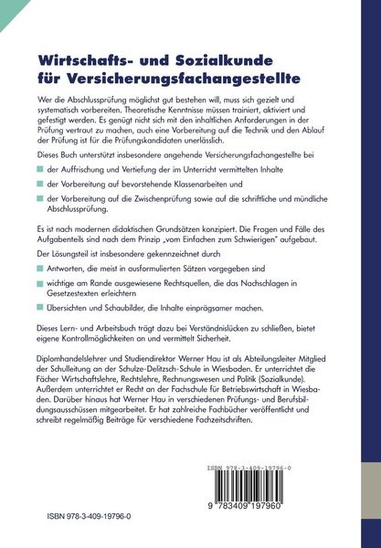 Produktbild: Wirtschafts- und Sozialkunde f&uuml;r Versicherungsfachangestellte