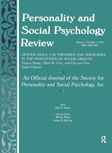Produktbild: Lay Theories and Their Role in the Perception of Social Groups
