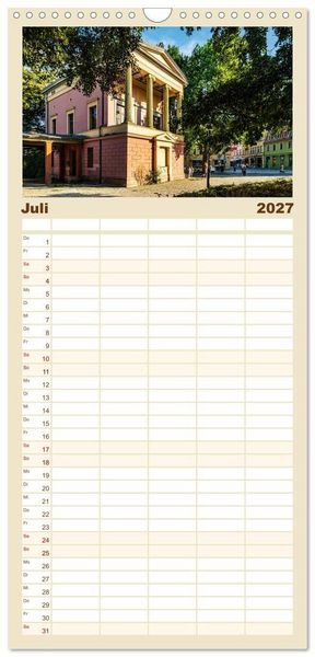 Produktbild: Familienplaner 2027 - Weimar - Mit Plan durch das Jahr mit 5 Spalten (Wandkalender, 21 x 45 cm) CALVENDO