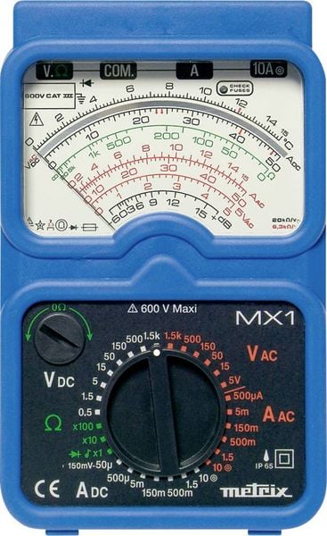 Metrix MX 1 Hand-Multimeter analog CAT III 600V