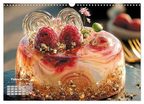 Produktbild: S&uuml;&szlig;e Verf&uuml;hrungen - Exquisite Desserts (Wandkalender 2026 DIN A3 quer), CALVENDO Monatskalender