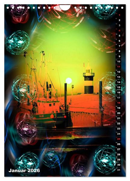 Produktbild: Leuchtt&uuml;rme Kalender der besonderen Art (Wandkalender 2026 DIN A4 hoch), CALVENDO Monatskalender