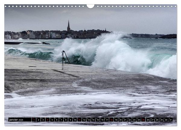 Produktbild: SAINT-MALO, C&ocirc;te d'Emeraude (Calendrier mural 2026 DIN A3 vertical), CALVENDO calendrier mensuel
