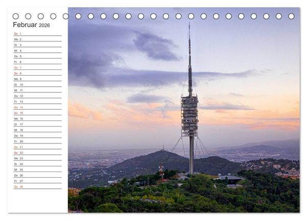 Produktbild: Metropole Barcelona (Tischkalender 2026 DIN A5 quer), CALVENDO Monatskalender