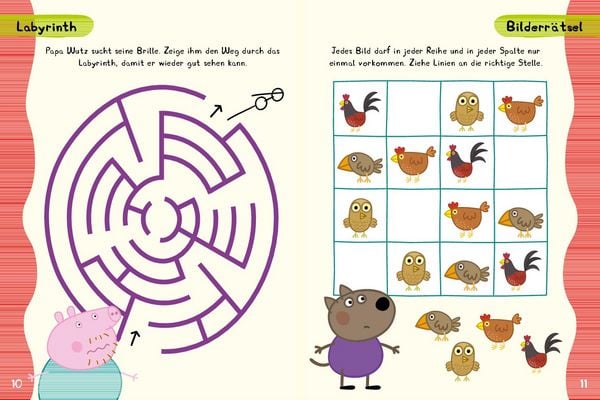 Produktbild: Peppa Pig R&auml;tsel-Spielheft. R&auml;tselbuch mit Stift und abwischbaren Seiten